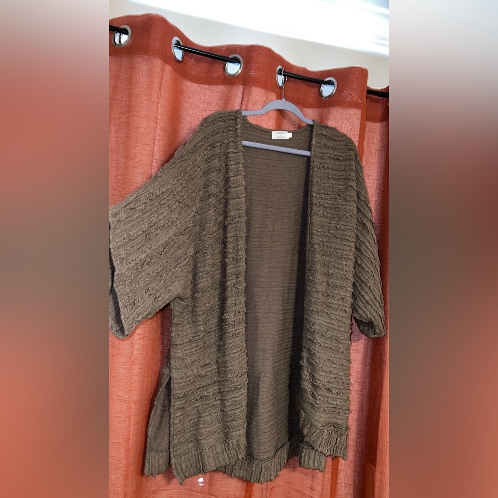 Brown cardigan